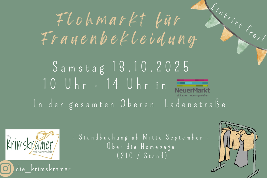 Flohmarkt für Frauenkleidung // Mädchenflohmarkt - Foto 1