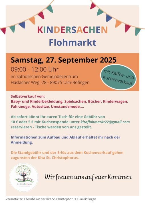 Kindersachen Flohmarkt - Foto 1