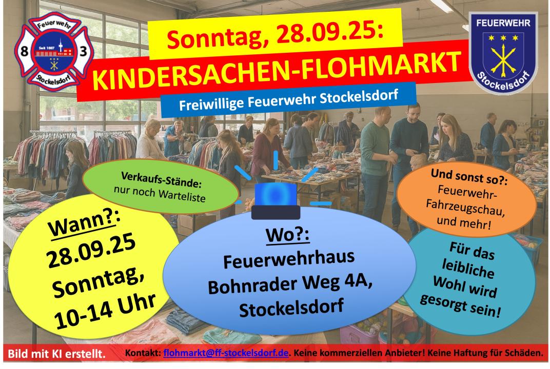  Kindersachen-Flohmarkt bei der Freiwilligen Feuerwehr Stockelsdorf - Foto 1