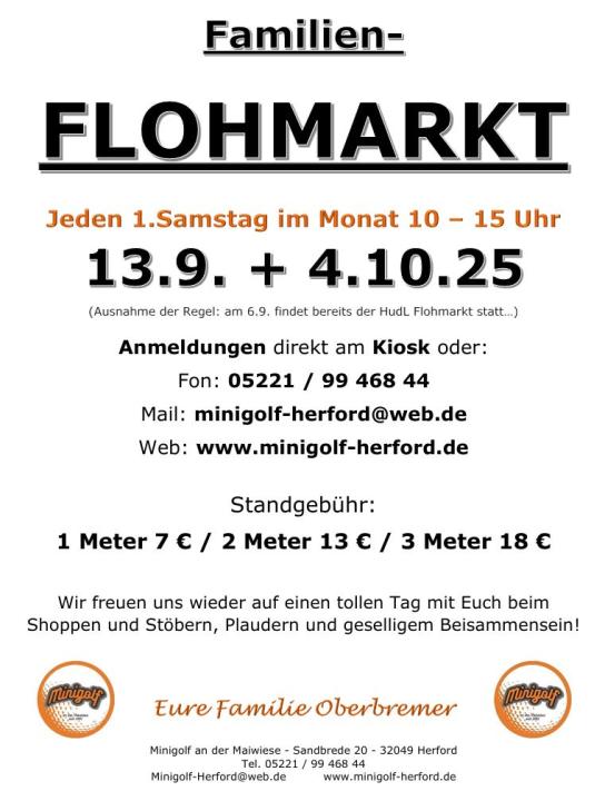 Familien-Flohmarkt auf der Minigolfbahn an der Maiwiese - Foto 3
