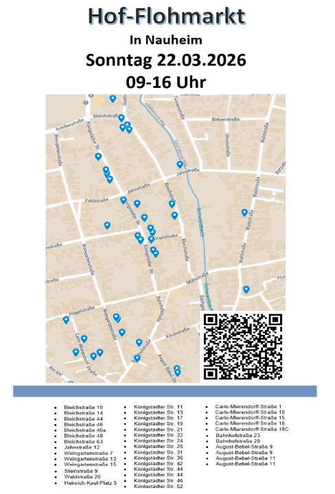  Hofflohmarkt Nauheim rund um die Bleichstraße, Königstädter Straße und Umgebung - Foto 2