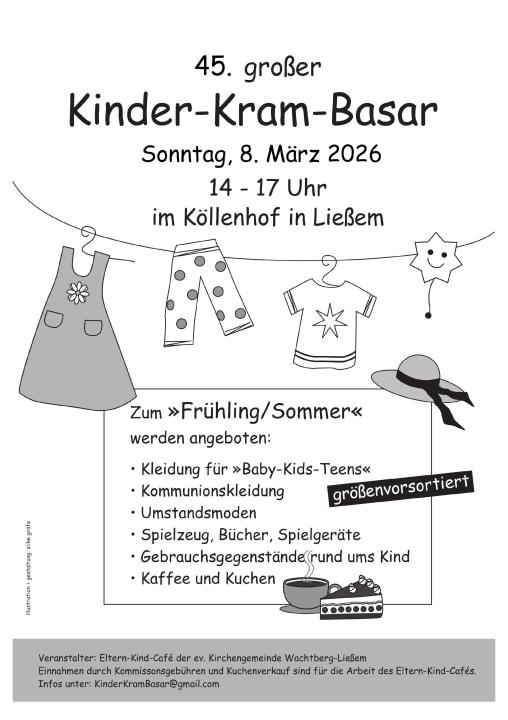  45. großer Kinder-Kram-Basar (größenvorsortiert) - Foto 1