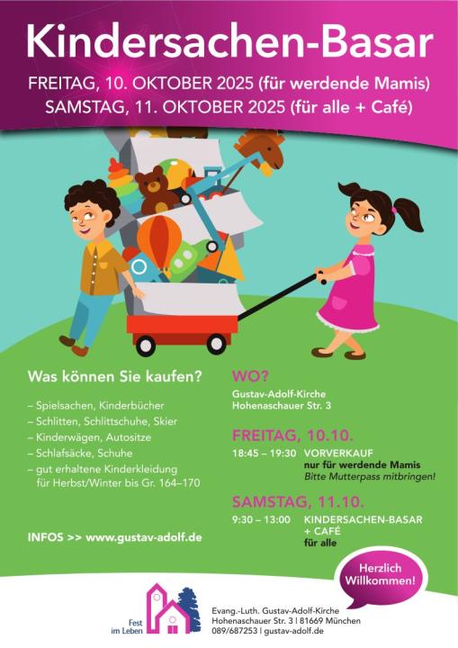  Kindersachen-Basar in der Gustav-Adolf-Gemeinde - für werdende Mamis - Foto 1