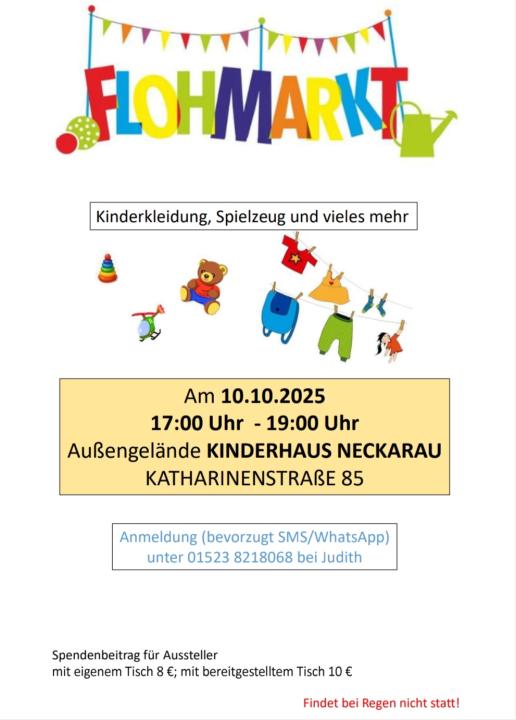  Kinderflohmarkt Kinderhaus Neckarau - Foto 1