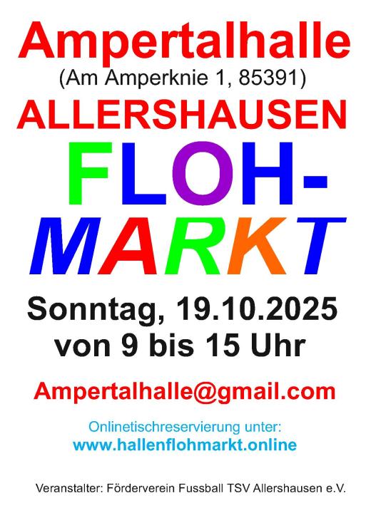  Großer Hallenflohmarkt Allershausen - Foto 1