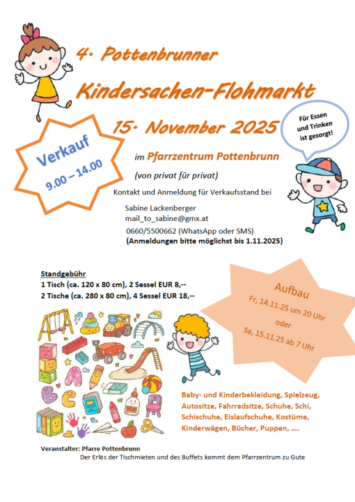 Pottenbrunner Kindersachen-Flohmarkt - Foto 1