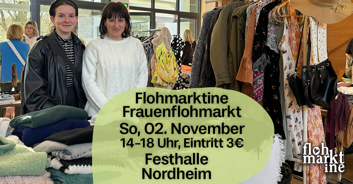 Flohmarktine Frauenflohmarkt / Mädchenflohmarkt! So, 02. November, Festhalle Nordheim Heilbronn - Foto 1