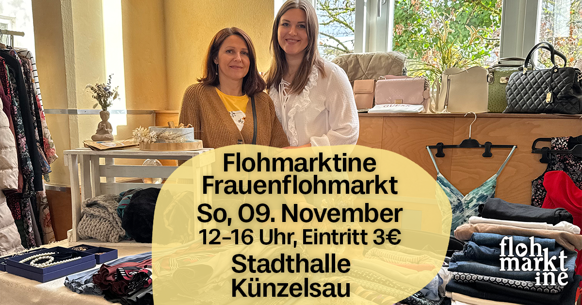 Flohmarktine Frauenflohmarkt / Mädchenflohmarkt! So, 09. November, Stadthalle Künzelsau - Foto 1