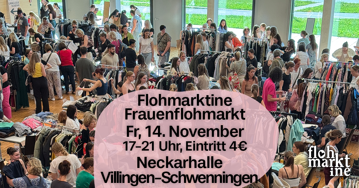 Flohmarktine Frauenflohmarkt / Mädchenflohmarkt! Fr, 14. Nov Neckarhalle Villingen-Schwenningen - Foto 1
