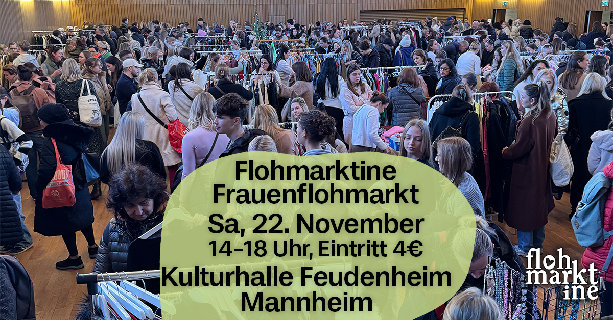 Flohmarktine Frauenflohmarkt / Mädchenflohmarkt! Sa, 22. November, Kulturhalle Feudenheim Mannheim - Foto 1