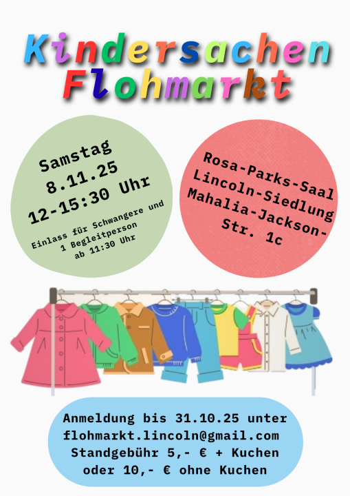 Kindersachenflohmarkt auf Lincoln - Foto 1