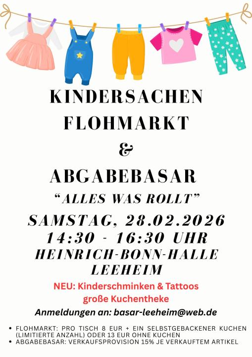  Kindersachenflohmarkt & Abgabebasar "Alles was rollt" - Foto 1