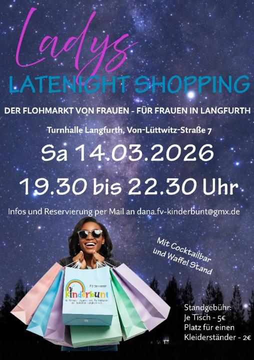  Ladys Latenight Shopping Der Frauenflohmarkt von Frauen - für Frauen in Langfurth - Foto 1