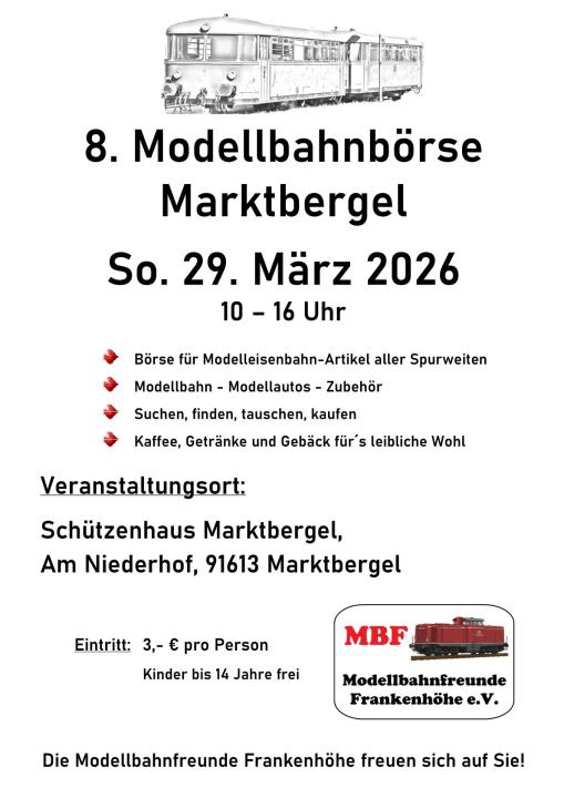  8. Modellbahnbörse Marktbergel - Foto 1