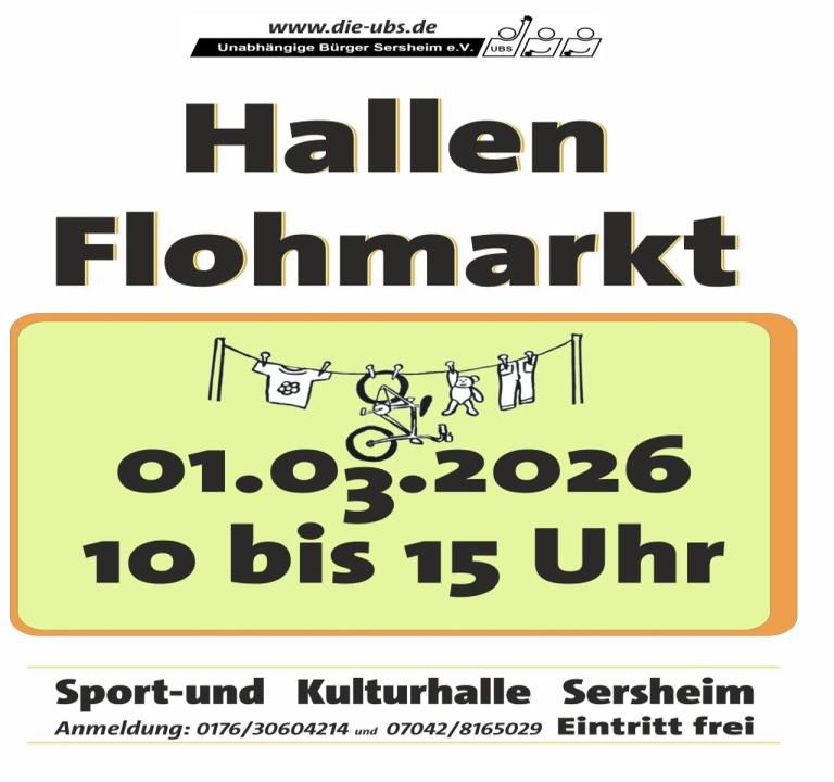  Hallenflohmarkt / Flohmarkt in Sersheim - Foto 1