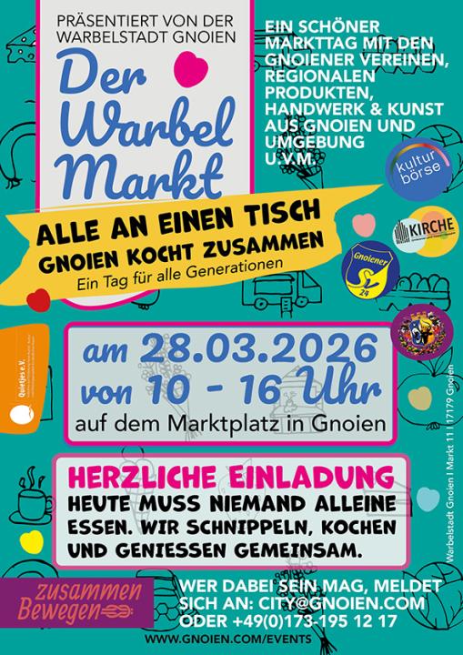  Der Warbel Markt im Frühling - Alle an einen Tisch - Gnoien kocht zusammen - Foto 1