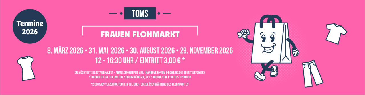  TOMS Mädchen(=Frauen)Flohmarkt Hannover - Foto 1