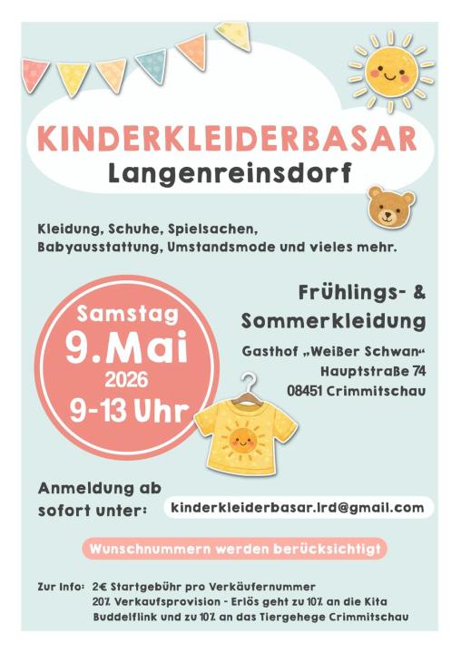  Kinderkleiderbasar Langenreinsdorf vorsortiert - Foto 1