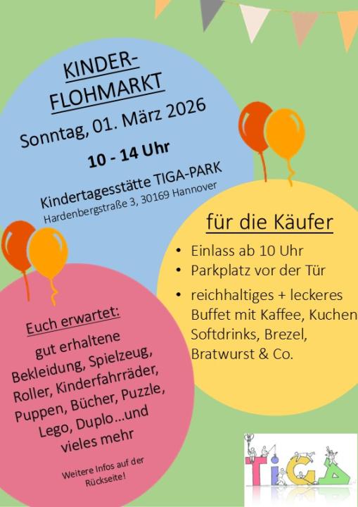  Baby-/Kinderflohmarkt am 01.03.2026 im TigaPark - Foto 1