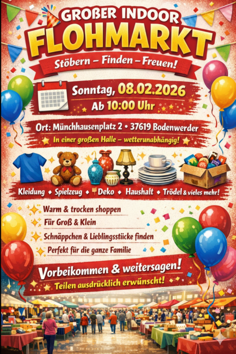  Großer Indoor Flohmarkt in Bodenwerder - Foto 1