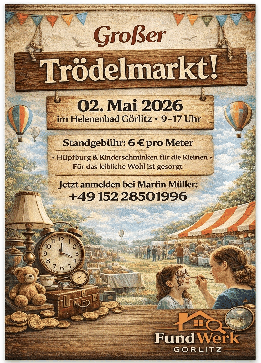  Großer Trödelmarkt Helenenbad Görlitz - Foto 1