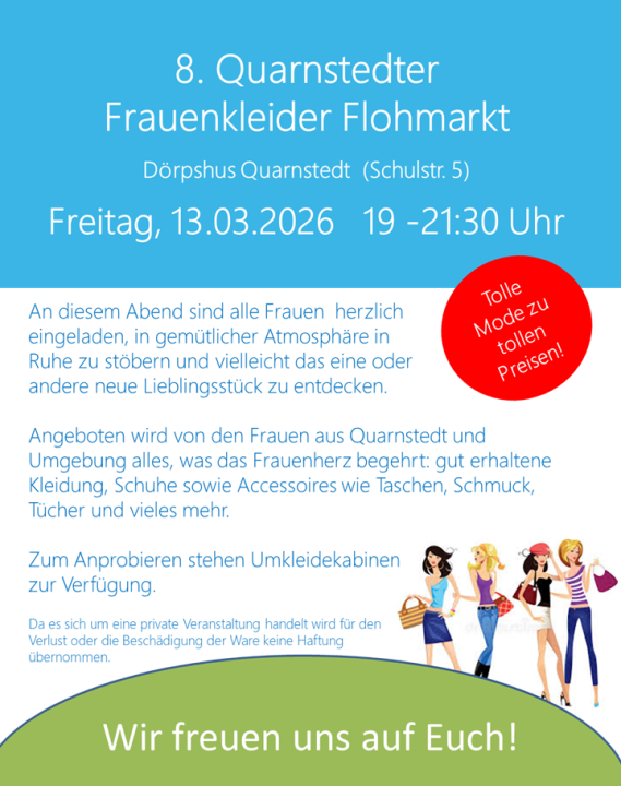  Frauenkleider Flohmarkt in Quarnstedt - Foto 1