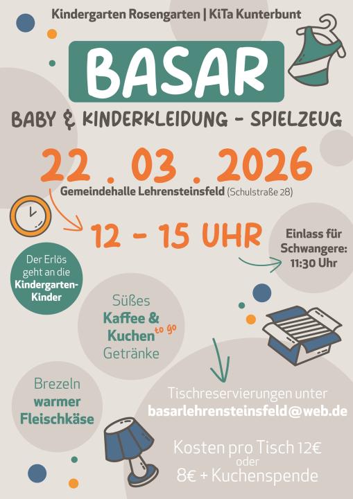  Baby-, Kleider- und Spielzeugbasar Lehrensteinsfeld - Foto 1