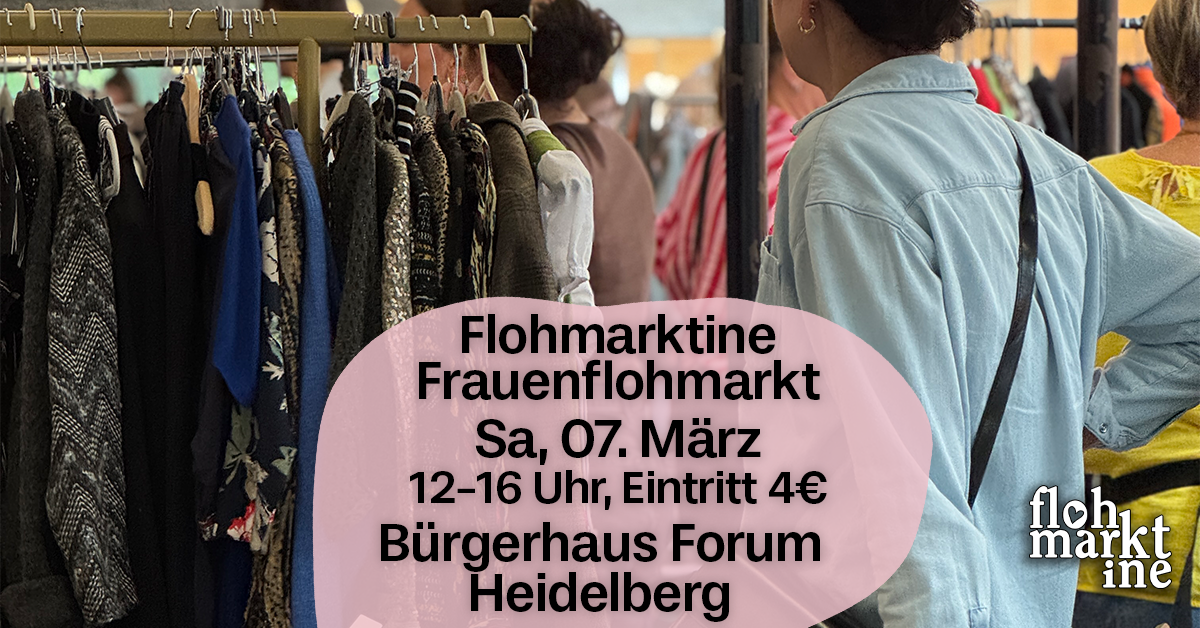  Flohmarktine Frauenflohmarkt / Mädchenflohmarkt! Sa, 07. März, Bürgerhaus Heidelberg (Emmertsgrund) - Foto 1