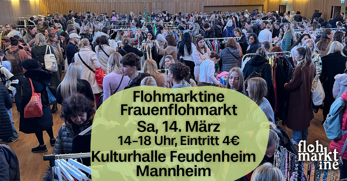  Flohmarktine Frauenflohmarkt / Mädchenflohmarkt! Sa, 14. März, Kulturhalle Feudenheim Mannheim - Foto 1