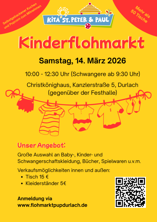  KITA-Flohmarkt St. Peter & Paul Durlach am 14.03.2026 - Foto 1