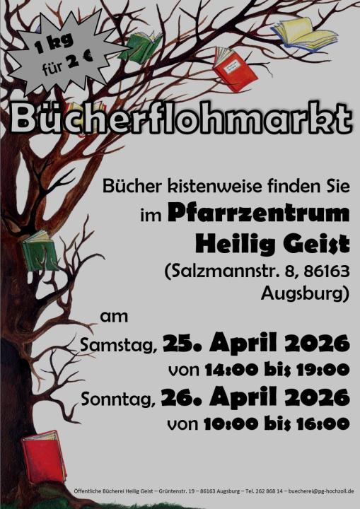  Bücherflohmarkt der öffentlichen Bücherei Heilig Geist Augsburg - Hochzoll - Foto 3