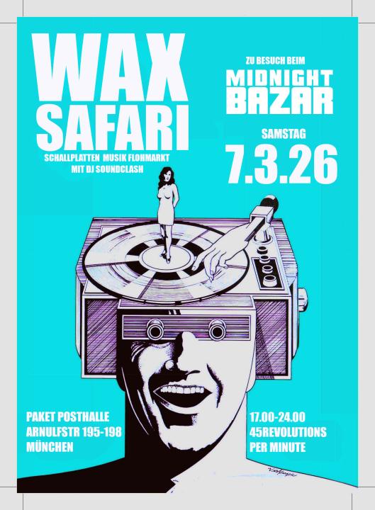  WAXSAFARI Schallplatten Musikmarkt mit DJ Soundclash - Foto 1