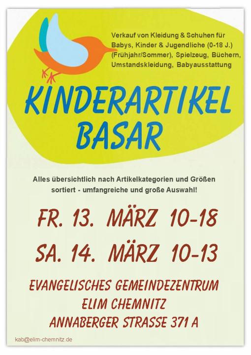  Kinderartikelbasar / Flohmarkt der Elim Gemeinde Chemnitz - Foto 1