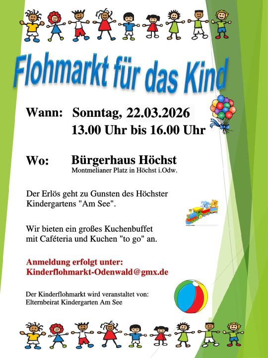  Kinderflohmarkt Höchst i. Odw. - Foto 1
