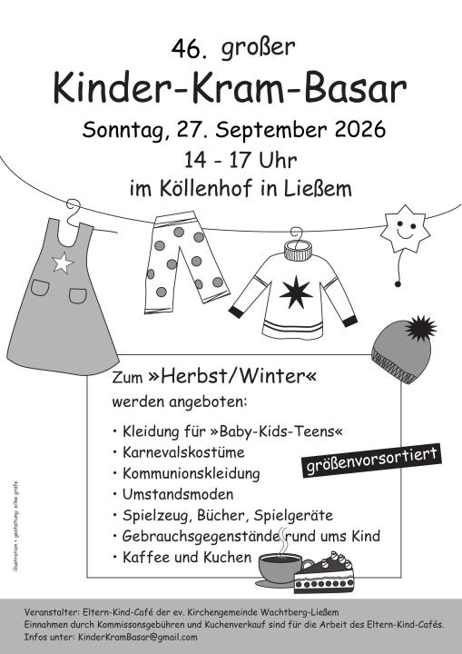  46. LETZTER großer Kinder-Kram-Basar (größenvorsortiert) - Foto 1