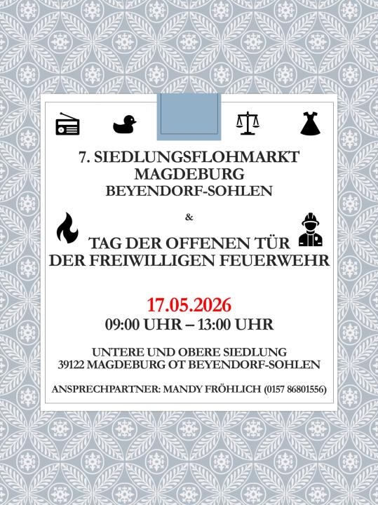  7. Siedlungsflohmarkt und Tag der offenen Tür der Freiwilligen Feuerwehr - Foto 1