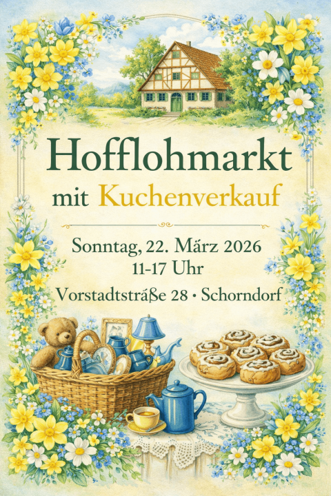  Hofflohmarkt am 22. März in Schorndorf bei Stuttgart - Foto 1