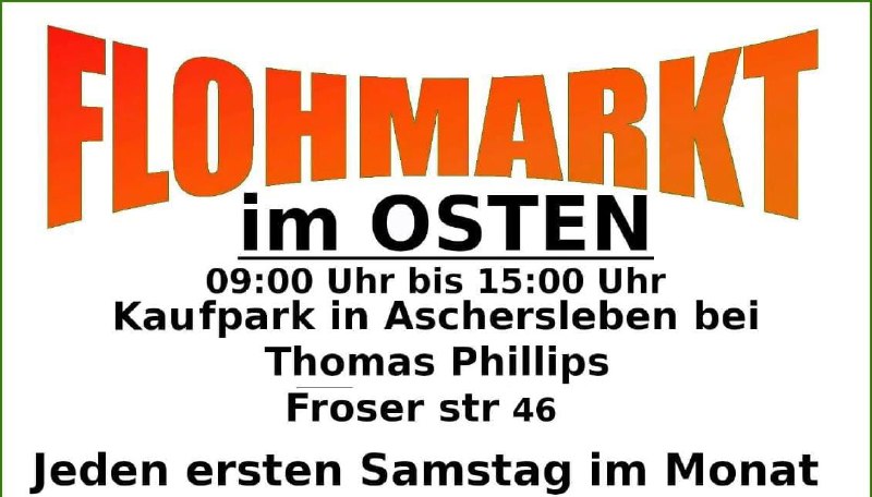  FLOHMARKT im OSTEN - Foto 1