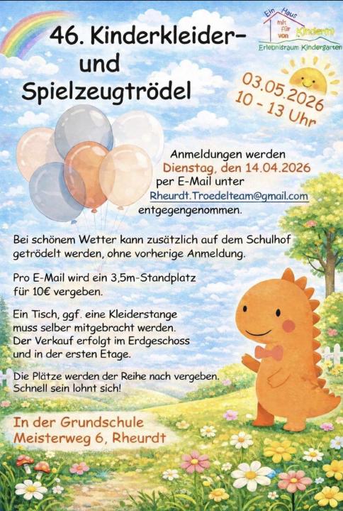  46. Kinderkleider- und Spielzeugtrödel mit Cafeteria - Foto 1
