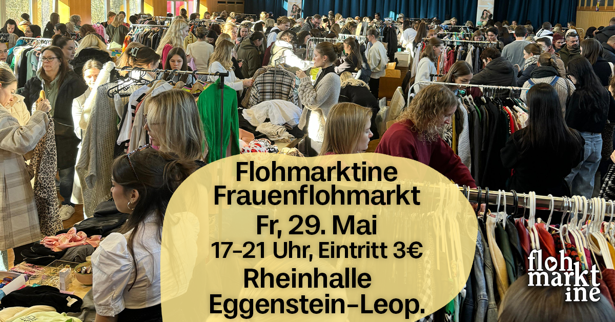  Flohmarktine Frauenflohmarkt / Mädchenflohmarkt!? Fr, 29. Mai, Rheinhalle Egg-Leo bei Karlsruhe - Foto 1