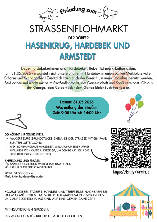  Strassenflohmarkt der Dörfer Hardebek, Hasenkrug & Armstedt - Foto 1