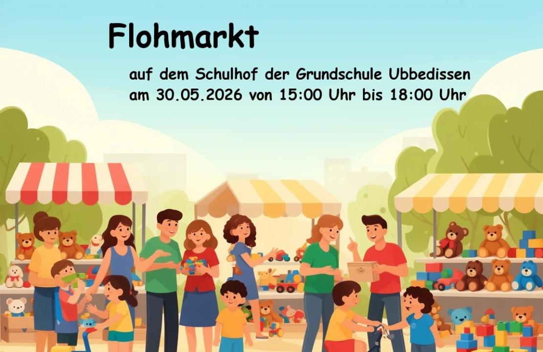  BIELEFELD: FLOHMARKT UBBEDISSEN - Grundschule Ubbedissen 30.05.2026 von 15:00 Uhr bis 18:00 Uhr - Foto 2