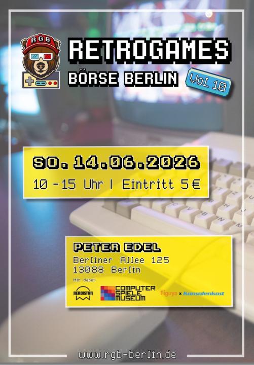  10. Berliner Retrogamesbörse - 14. Juni 2026  10 Uhr bis 15 Uhr - Peter Edel Weißensee - Foto 2